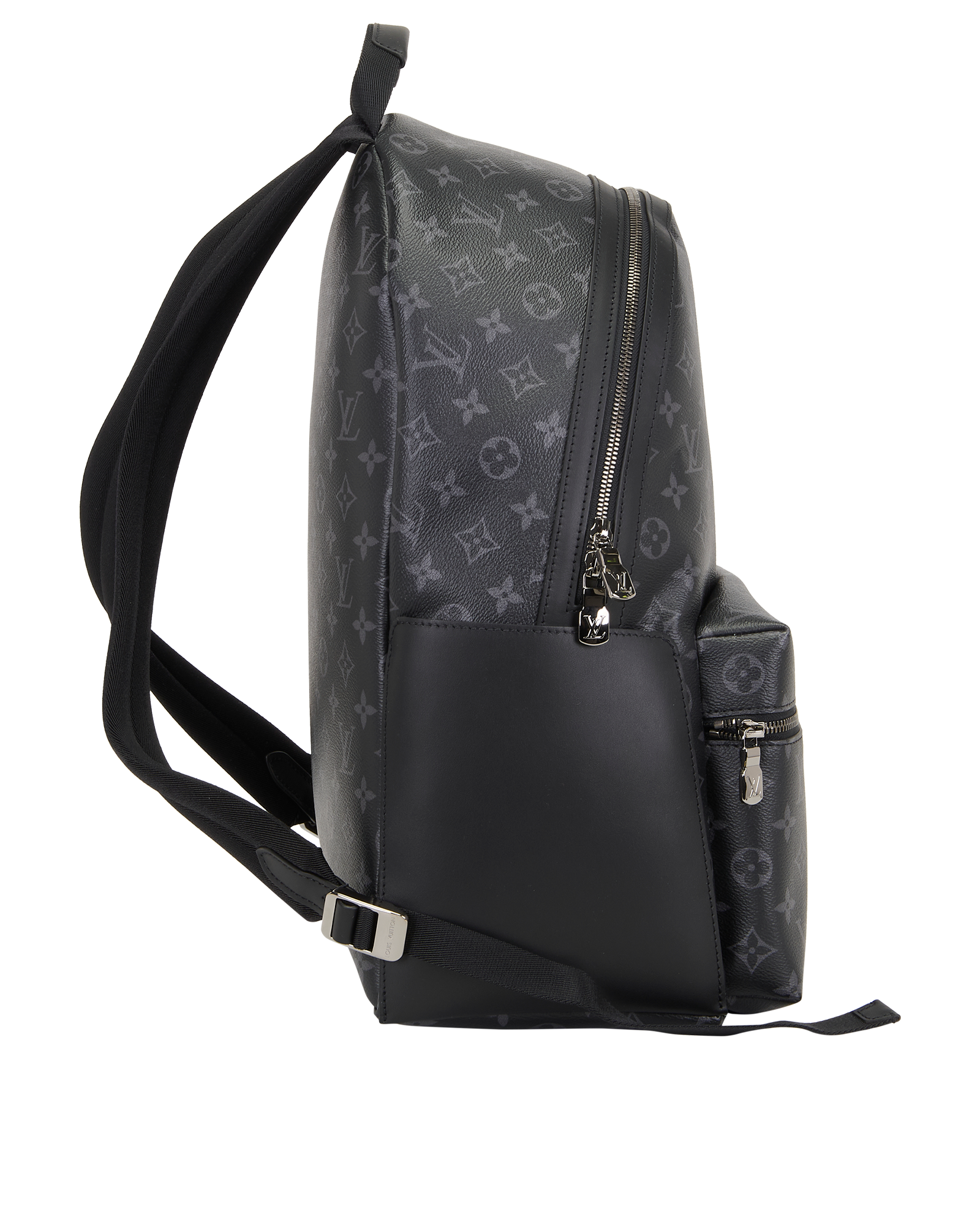 Discovery PM Backpack, &pound;1,800, Handbags, Black, Canvas, Side view